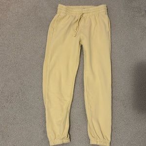 DARK YELLOW TNA cozy boyfriend joggers